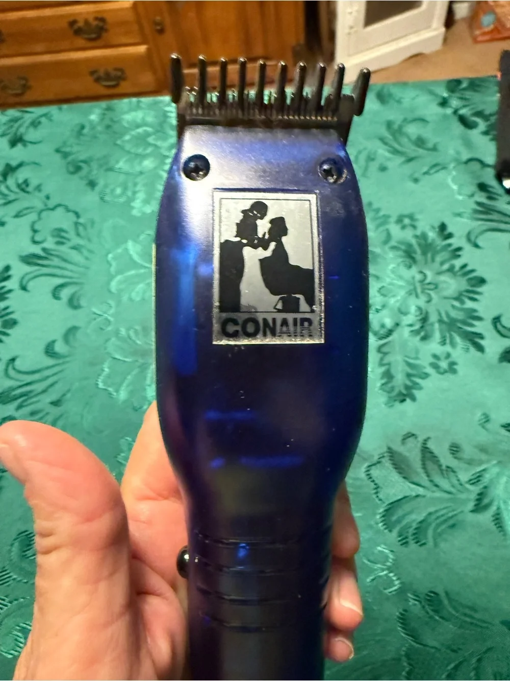 Electric Hair Clipper - Blue con air hair grooming